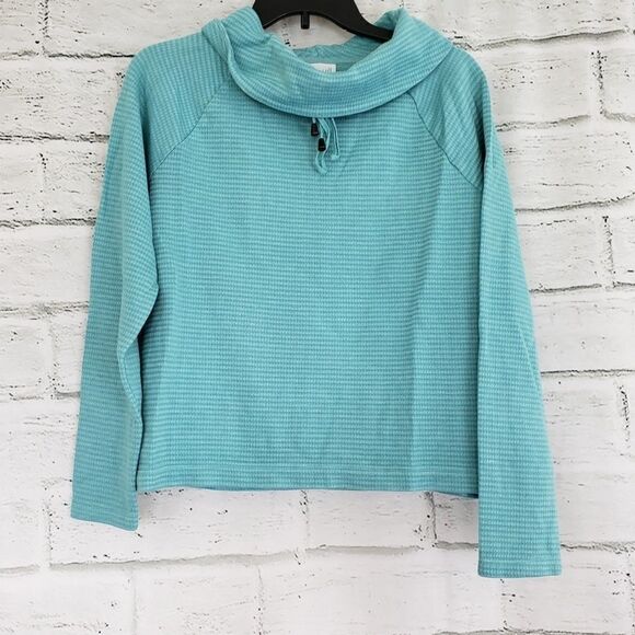 J. Jill Cowl Neck long sleeve striped shirt - Picture 1 of 7